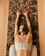Deluxe Edition Cork Yoga Mat — Caffè Core — Macramé Boho Bag