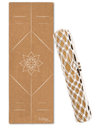 Alignment Edition Cork Yoga Mat — Mandala — Macramé Boho Bag