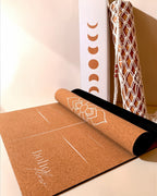 Alignment Edition Cork Yoga Mat — Mandala — Macramé Boho Bag