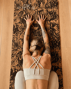 Deluxe Edition Cork Yoga Mat — Caffè Core — Macramé Boho Bag