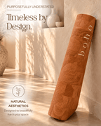 Deluxe Edition Cork Yoga Mat — Vegan Luxe Leather — Macramé Boho Bag