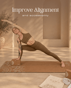 Essential Yoga Props Set — 2 Cork Blocks & Yoga Strap — Storage Bag