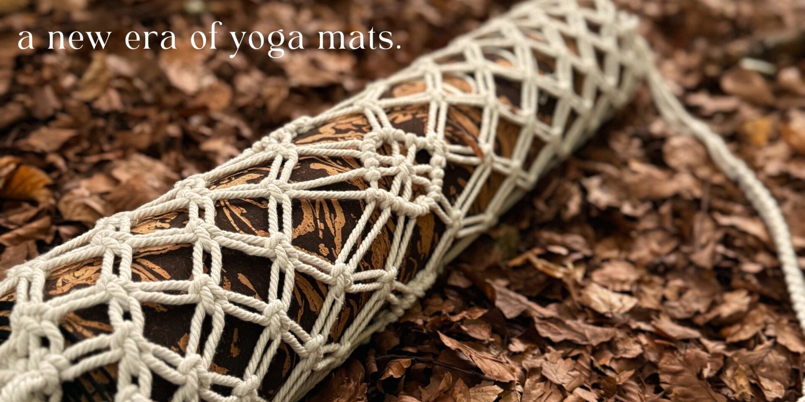 Boho Flow Deluxe Coffee Cork Yoga Mat in our signature Boho yoga bag in a natural scenery. An eco mat made from natural cork and upcycled coffee grounds. The best yoga mat for those who want style.
